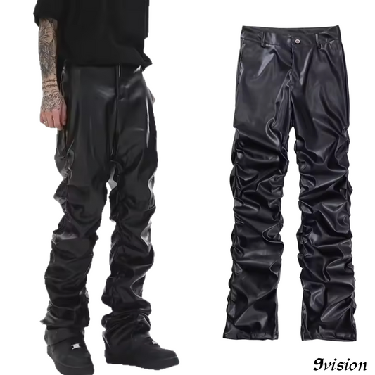 Stacked Leather Pants