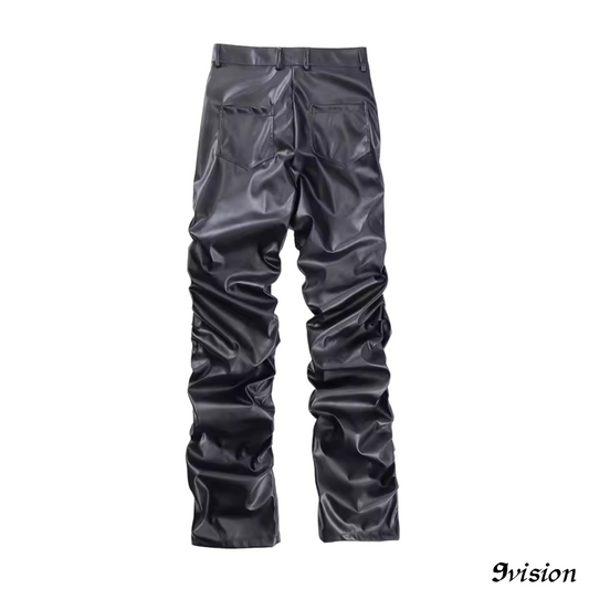 Stacked Leather Pants