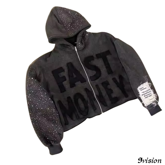 Fast Money Zip Hoodie